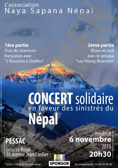Exemple d'affiche de concert solidaire Exemple d'affiche de concert solidaire